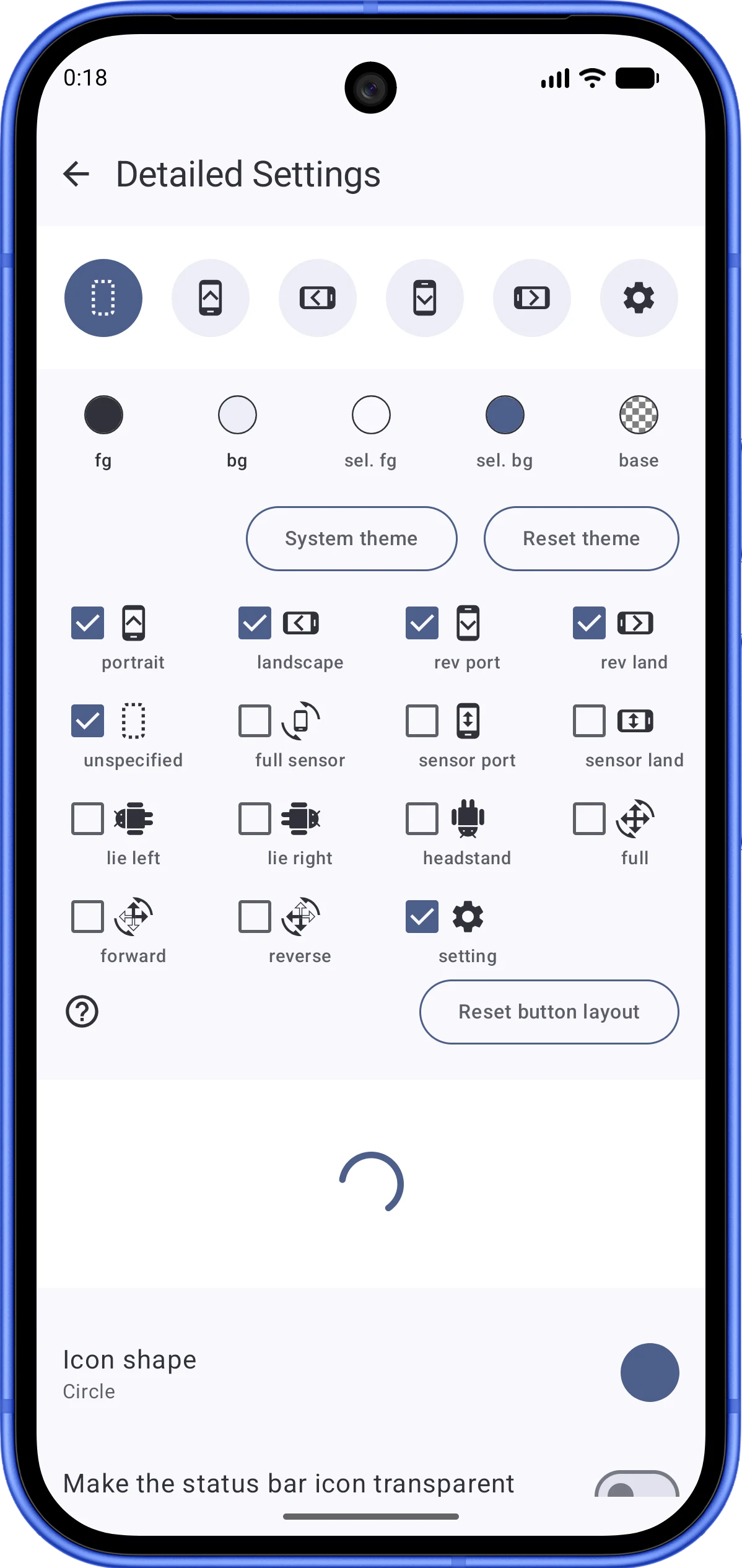 Screen Orientation Control screenshot